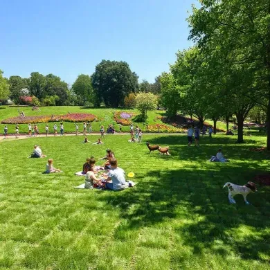 Desain Estetik Taman Dengan Grass Block Kekinian